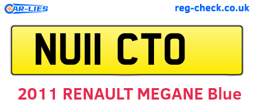 NU11CTO are the vehicle registration plates.