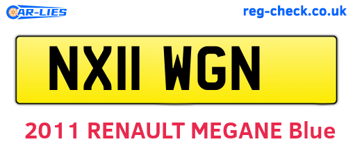 NX11WGN are the vehicle registration plates.