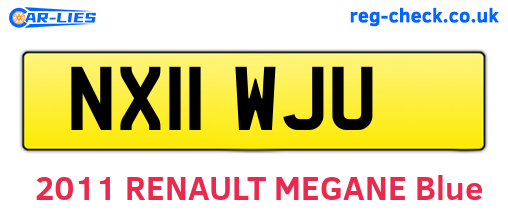 NX11WJU are the vehicle registration plates.