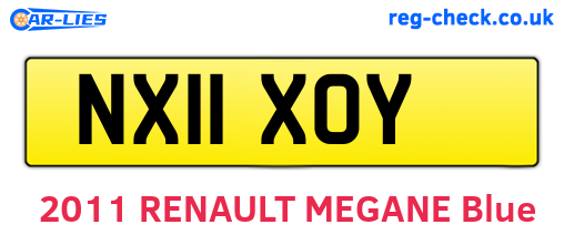 NX11XOY are the vehicle registration plates.