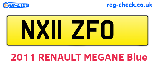 NX11ZFO are the vehicle registration plates.
