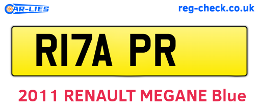 R17APR are the vehicle registration plates.