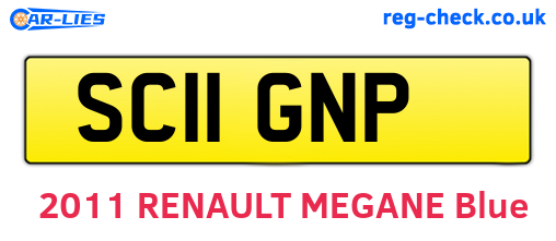 SC11GNP are the vehicle registration plates.