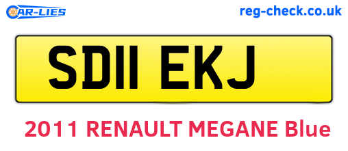 SD11EKJ are the vehicle registration plates.