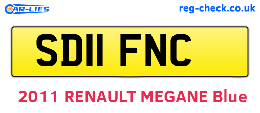 SD11FNC are the vehicle registration plates.