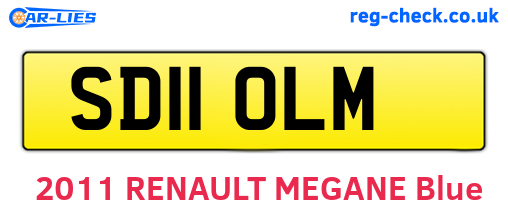 SD11OLM are the vehicle registration plates.
