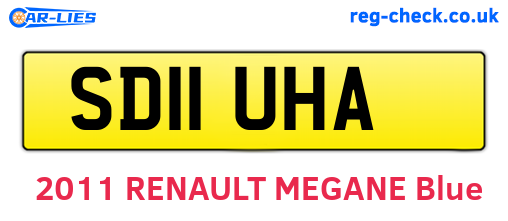 SD11UHA are the vehicle registration plates.