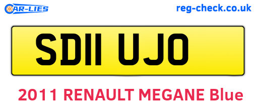 SD11UJO are the vehicle registration plates.