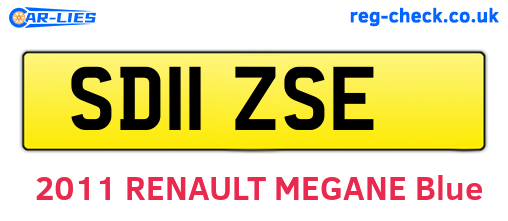 SD11ZSE are the vehicle registration plates.