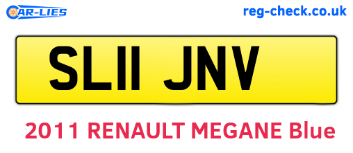 SL11JNV are the vehicle registration plates.