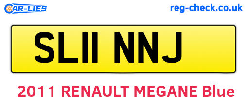 SL11NNJ are the vehicle registration plates.