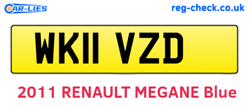 WK11VZD are the vehicle registration plates.