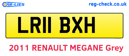 LR11BXH are the vehicle registration plates.