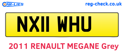 NX11WHU are the vehicle registration plates.