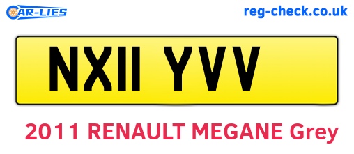 NX11YVV are the vehicle registration plates.