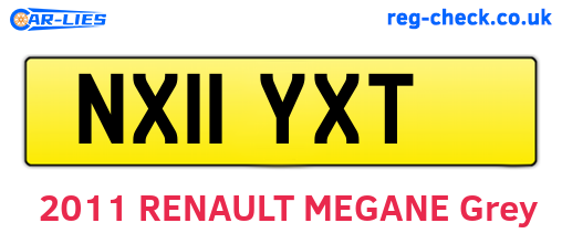 NX11YXT are the vehicle registration plates.