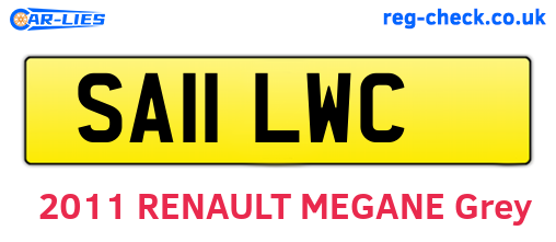 SA11LWC are the vehicle registration plates.