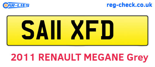 SA11XFD are the vehicle registration plates.