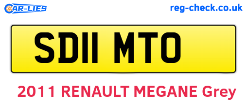 SD11MTO are the vehicle registration plates.