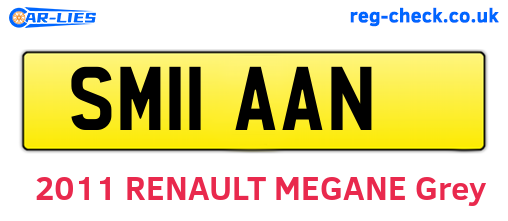 SM11AAN are the vehicle registration plates.