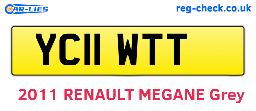 YC11WTT are the vehicle registration plates.