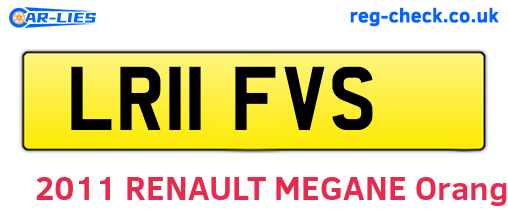 LR11FVS are the vehicle registration plates.