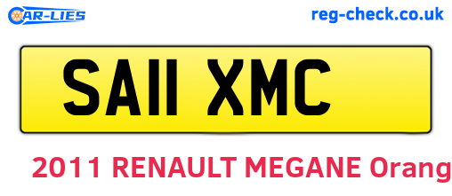 SA11XMC are the vehicle registration plates.