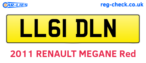 LL61DLN are the vehicle registration plates.