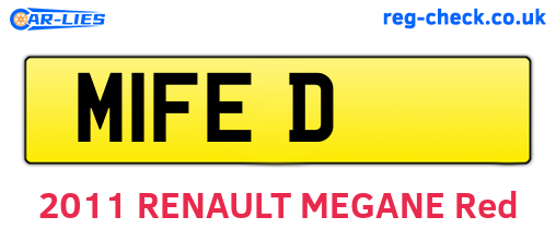 M1FED are the vehicle registration plates.