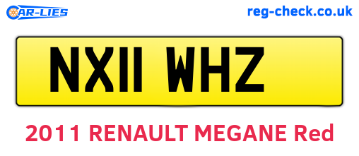 NX11WHZ are the vehicle registration plates.