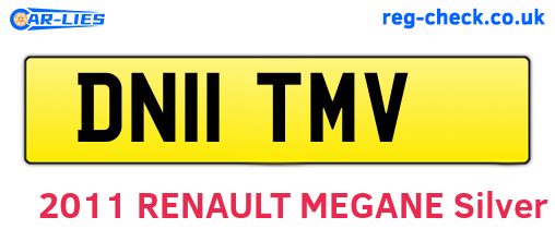 DN11TMV are the vehicle registration plates.