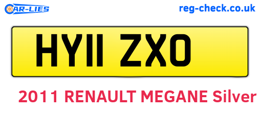 HY11ZXO are the vehicle registration plates.