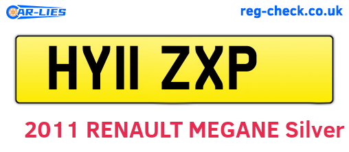 HY11ZXP are the vehicle registration plates.