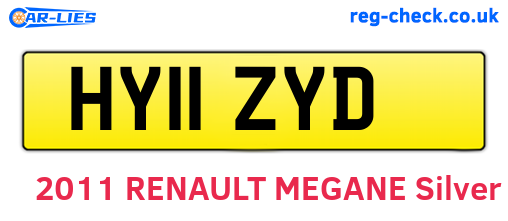 HY11ZYD are the vehicle registration plates.
