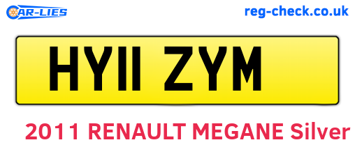 HY11ZYM are the vehicle registration plates.