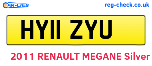 HY11ZYU are the vehicle registration plates.