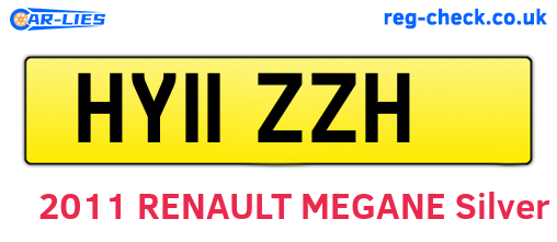 HY11ZZH are the vehicle registration plates.