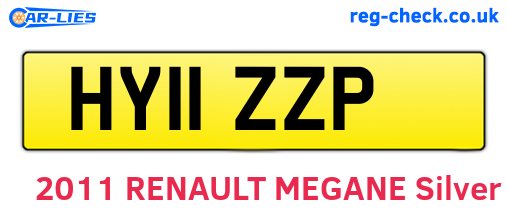 HY11ZZP are the vehicle registration plates.