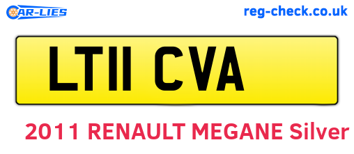 LT11CVA are the vehicle registration plates.