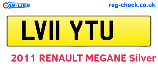 LV11YTU are the vehicle registration plates.