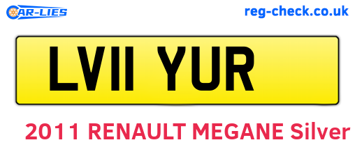 LV11YUR are the vehicle registration plates.