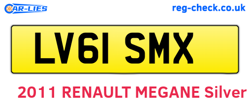 LV61SMX are the vehicle registration plates.