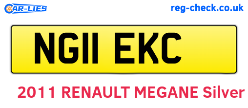 NG11EKC are the vehicle registration plates.