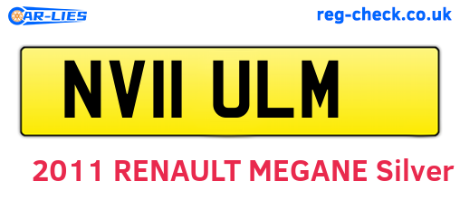 NV11ULM are the vehicle registration plates.