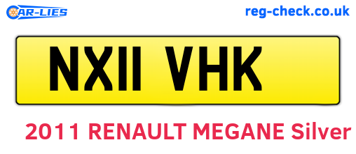 NX11VHK are the vehicle registration plates.
