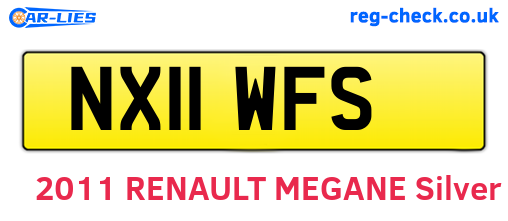 NX11WFS are the vehicle registration plates.