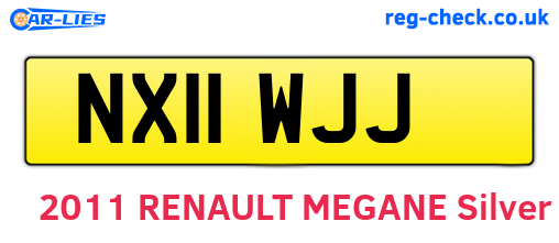 NX11WJJ are the vehicle registration plates.