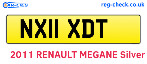 NX11XDT are the vehicle registration plates.