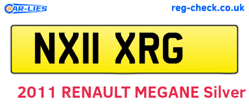 NX11XRG are the vehicle registration plates.
