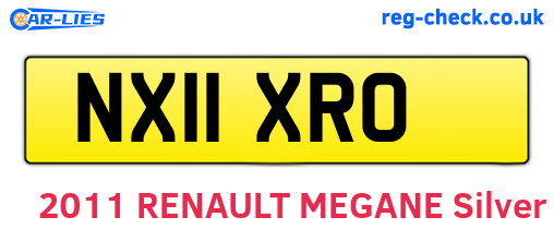 NX11XRO are the vehicle registration plates.